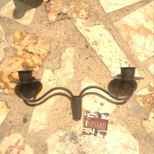 Double candle holder for use in bottle